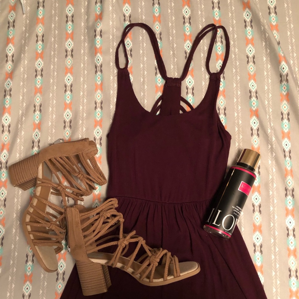 Burgundy Sun Dress